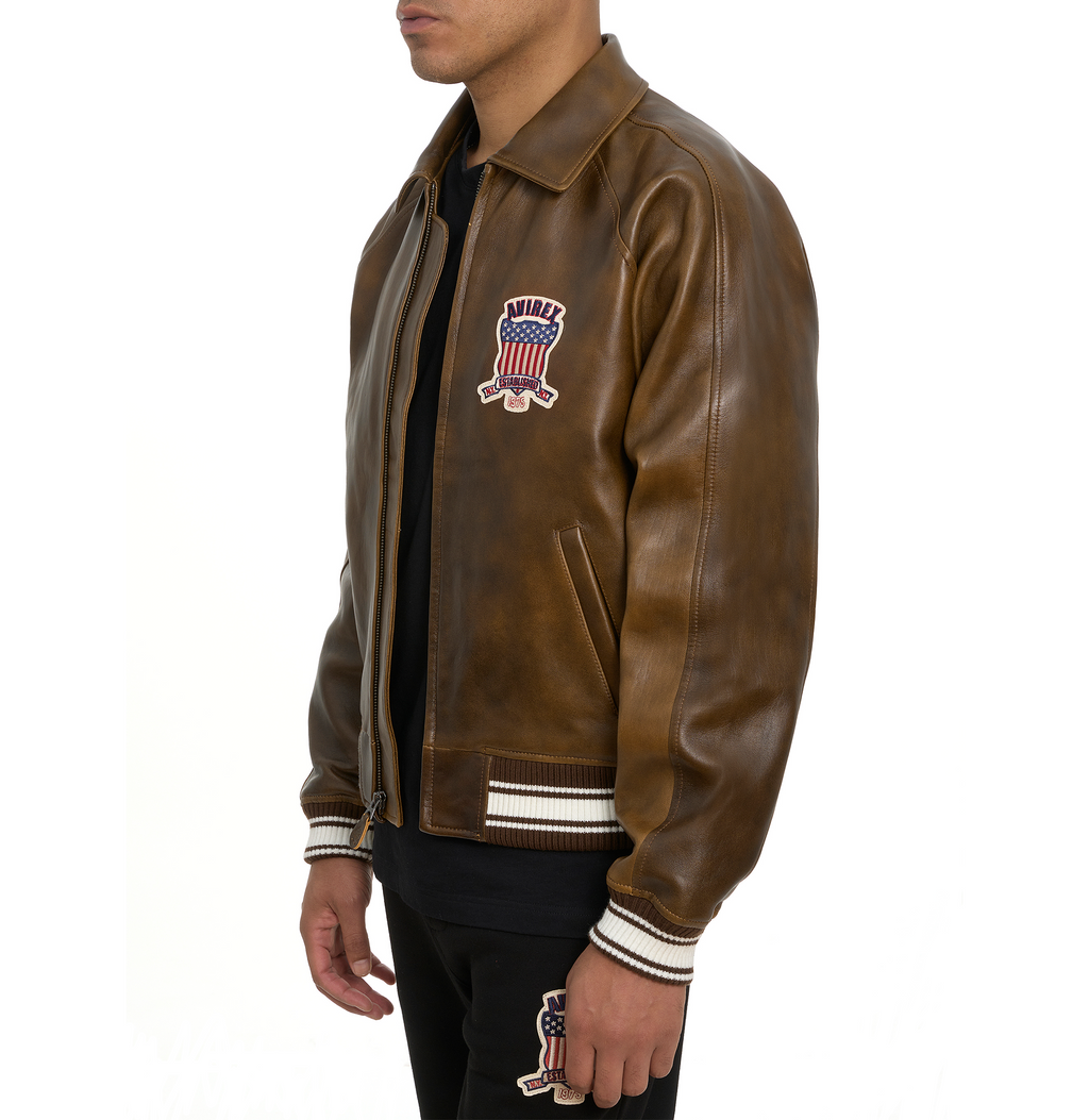 Buy Best Fashion Leather Bomber Jacket Limited Edition Vintage Icon Jacket For Sale