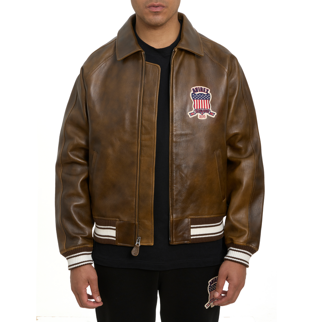 Buy Best Fashion Leather Bomber Jacket Limited Edition Vintage Icon Jacket For Sale