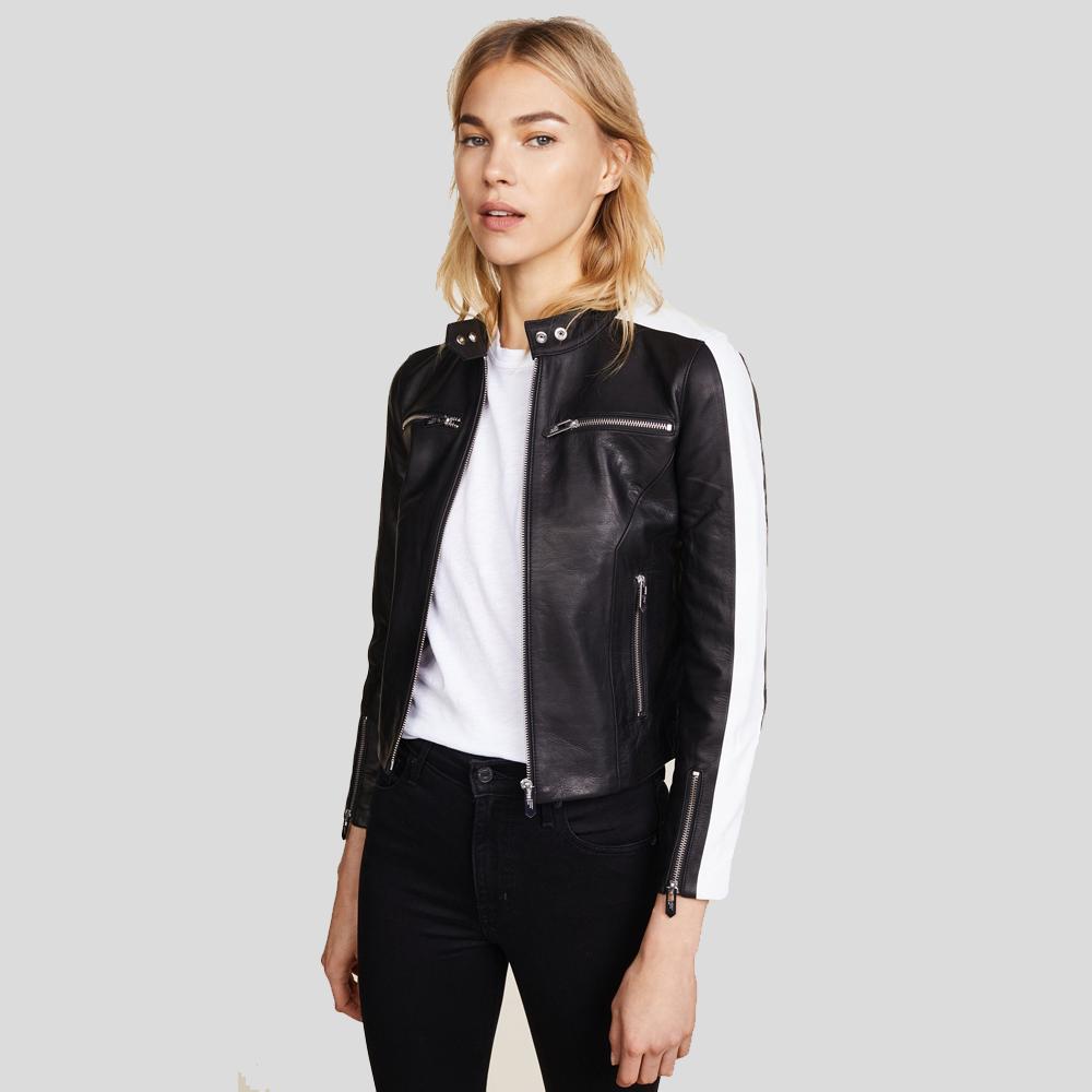 Buy Best New 2024 Style Michel Black Racer Leather Jackets For Sale