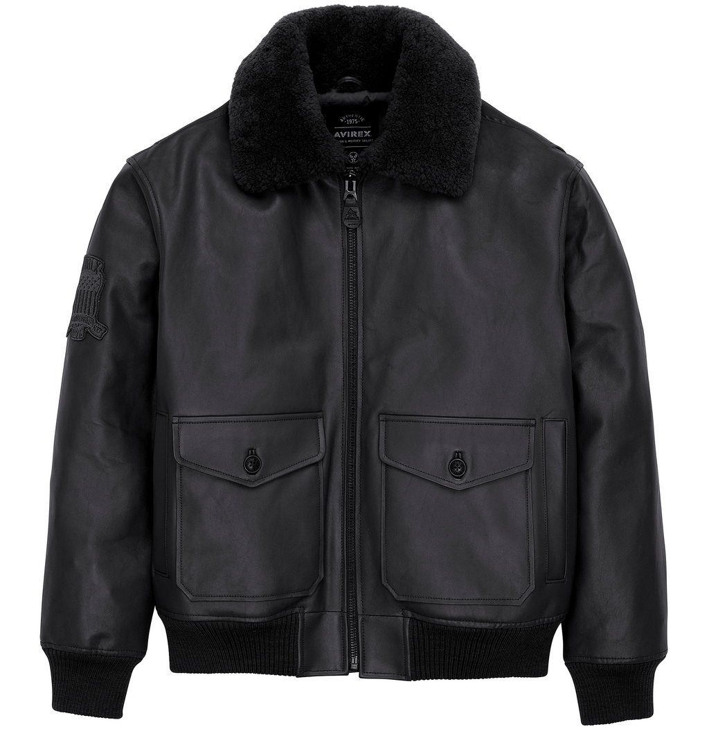 Flight Bomber Leather Jacket