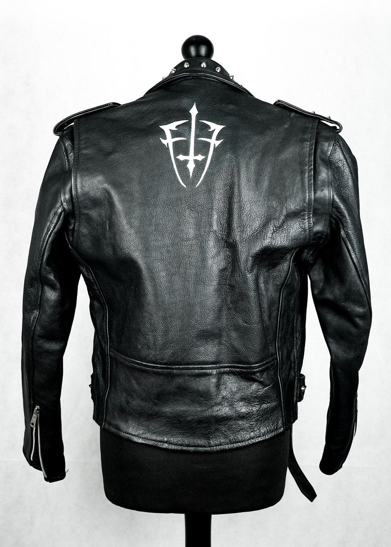 Custom Vintage Studded Leather Jacket