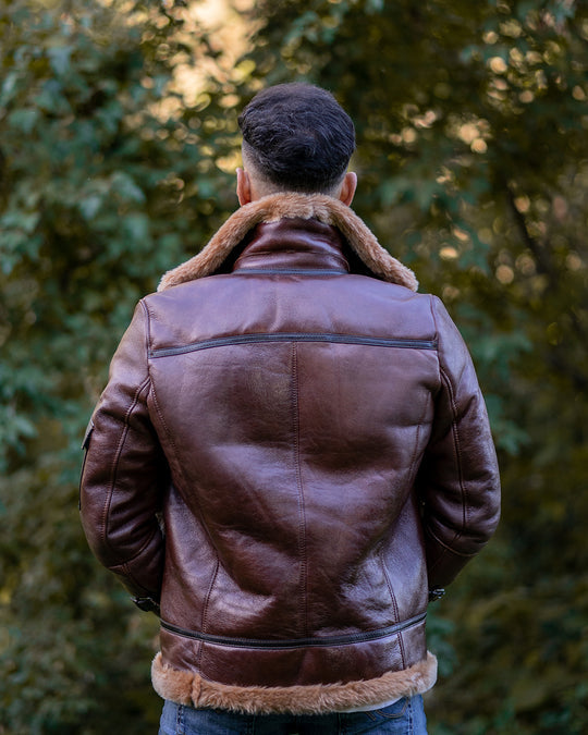 Esa Brown Shearling Jacket