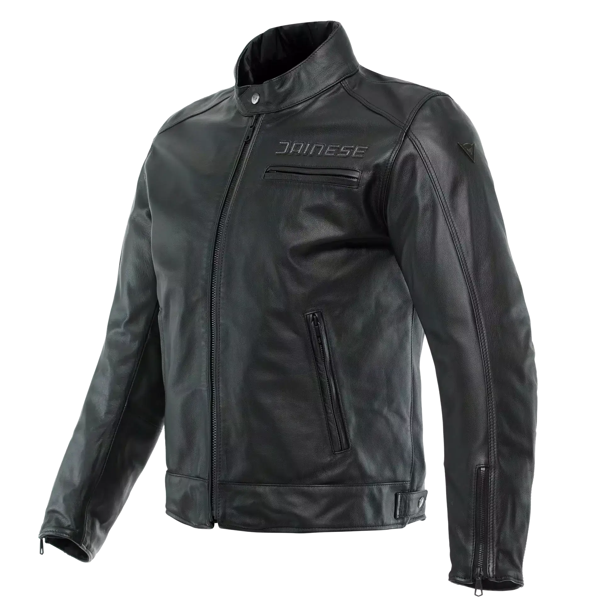 Dainese Zaurax Black Leather Motorcycle Jacket