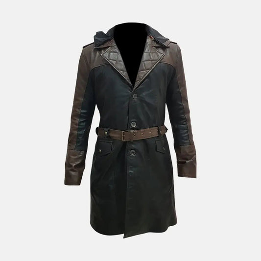 Dark Drifter Long Leather Coat