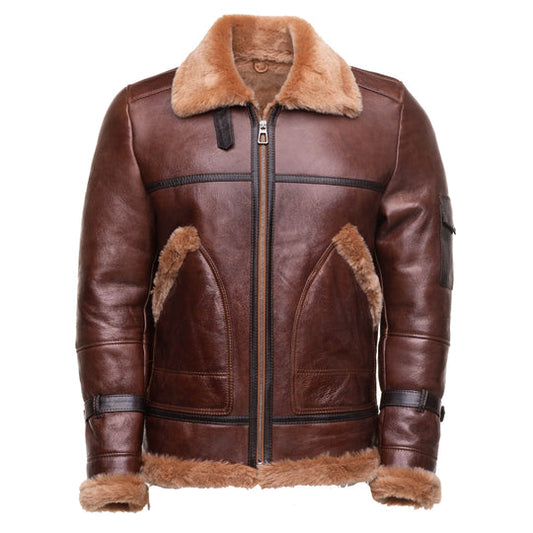 Esa Brown Shearling Jacket