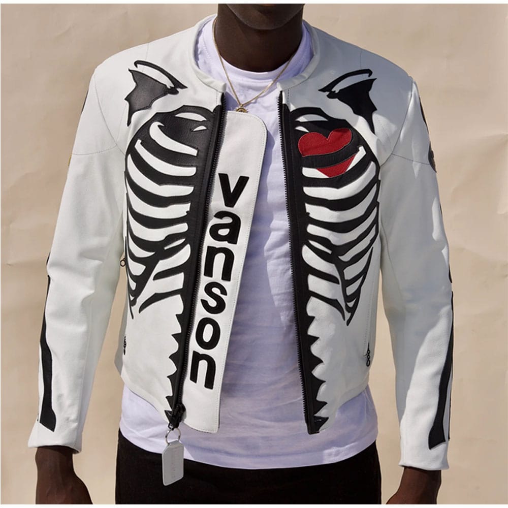 Skeleton Jacket Rhinestone Skeleton Jackets: A Vibrant, edgy, Individual Look – rfxleather.com