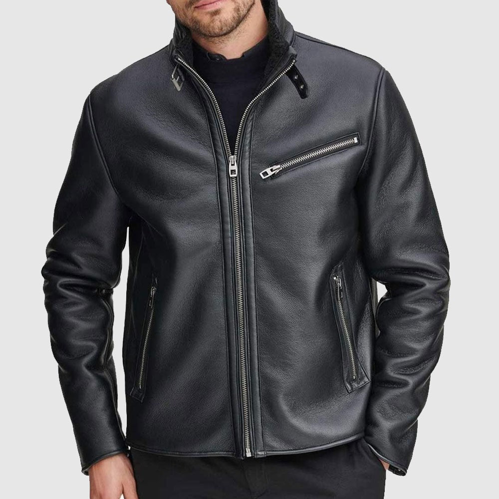 Black Faux Leather Jacket