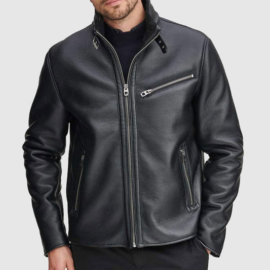 Black Faux Leather Jacket