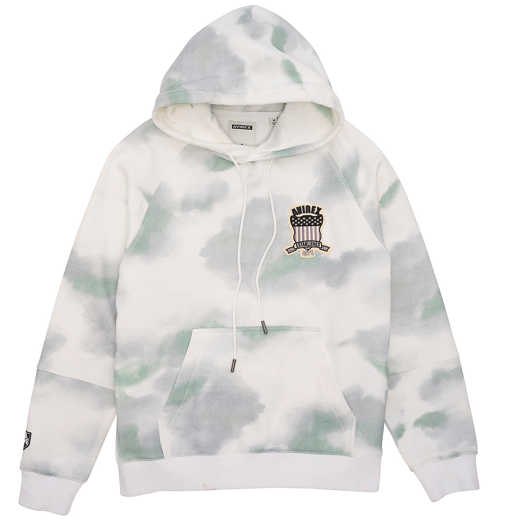 Genuine High Quality Of Allover Sky Camo Avirex Hoodie Cotton Fleece For Sale