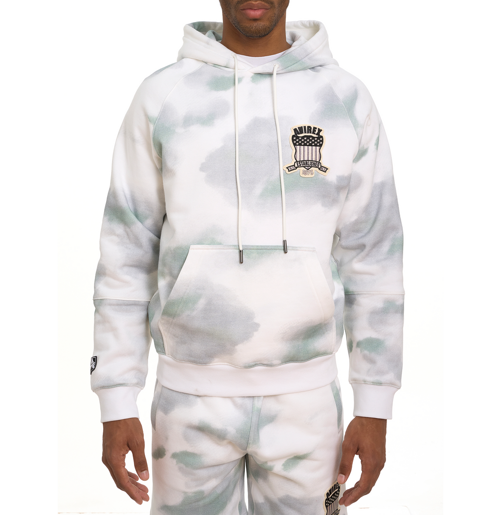 Genuine High Quality Of Allover Sky Camo Avirex Hoodie Cotton Fleece For Sale