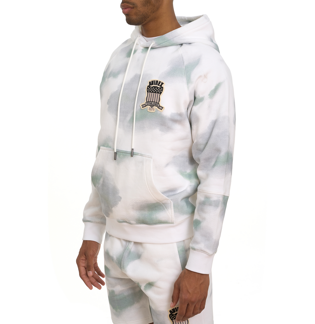 Genuine High Quality Of Allover Sky Camo Avirex Hoodie Cotton Fleece For Sale