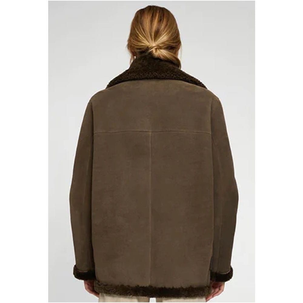 Harper Brown Tobacco Shearling Jacket