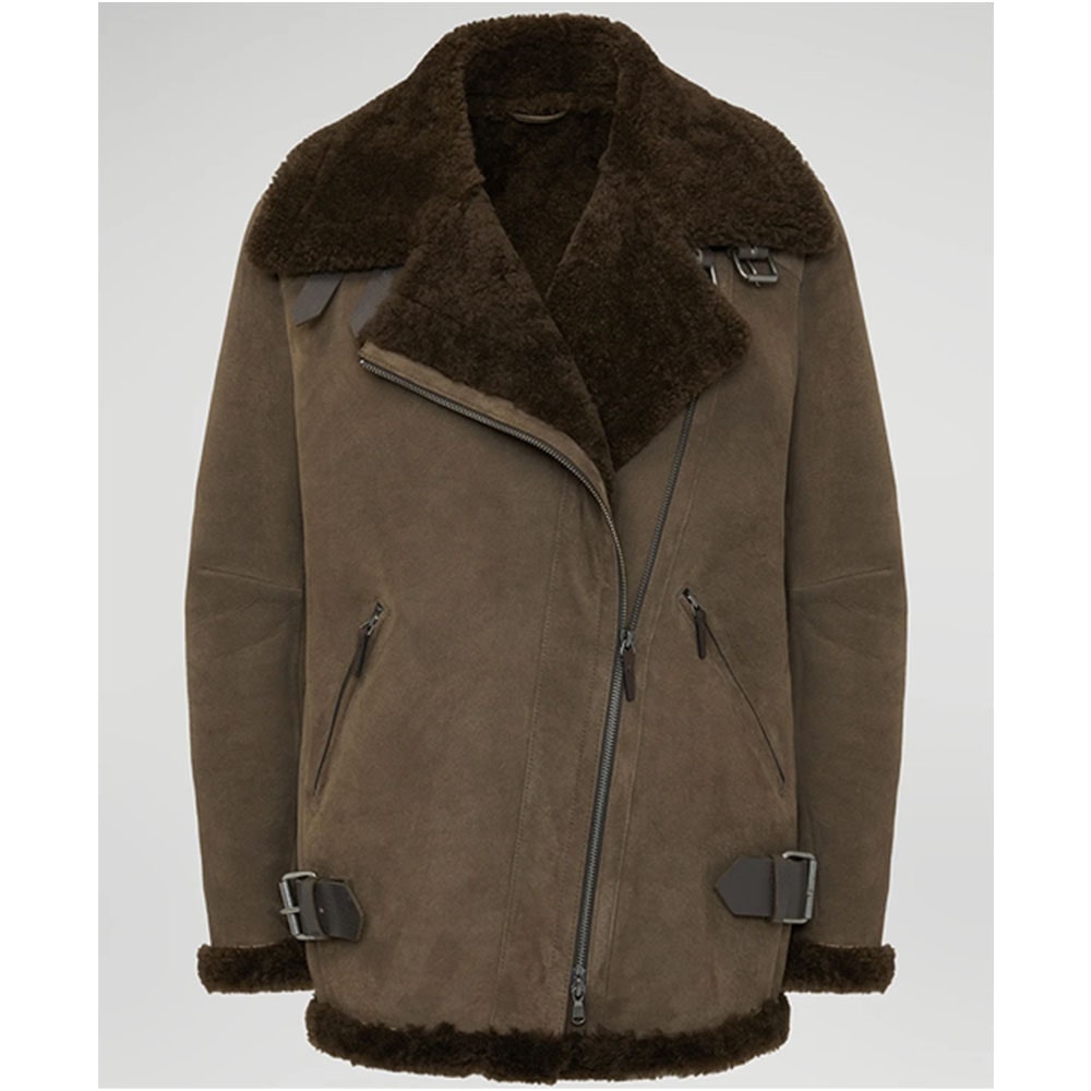 Harper Brown Tobacco Shearling Jacket