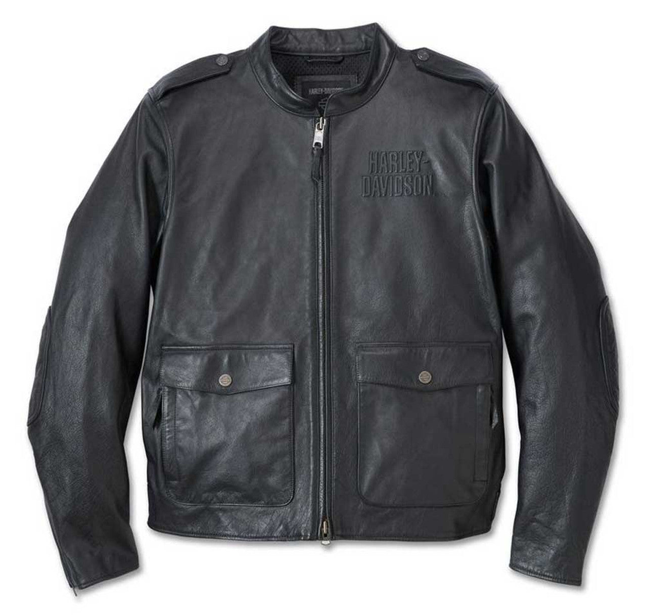 Harley-Davidson Men’s Layering System Captains Leather Jacket – Black