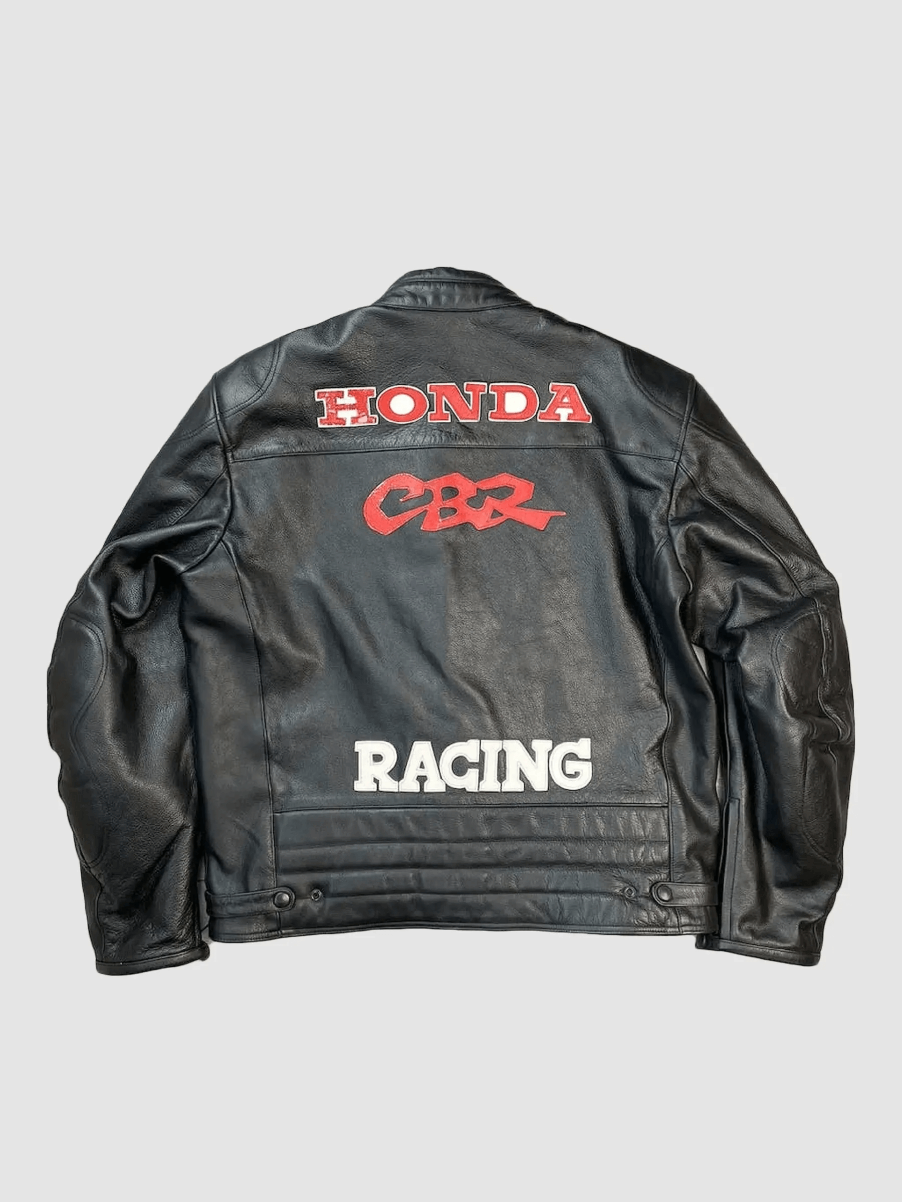 Honda CBR Racing Black Motorbike Leather Jacket