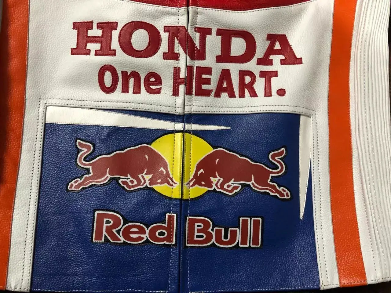 Honda Repsol Motorbike Racing CE Armored Genuine Cowhide Leather Biker Jacket