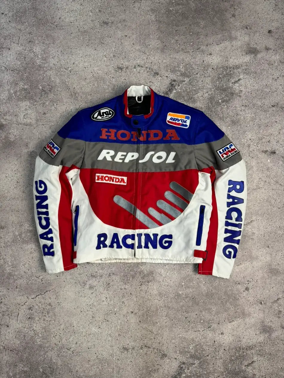 Honda Repsol Racing Motorbike Leather Jacket