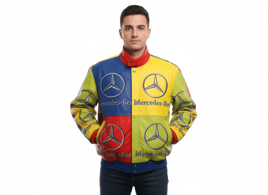 JEFF HAMILTON / Mammoth Mercedes SL-450 Italian Leather Bomber Jacket