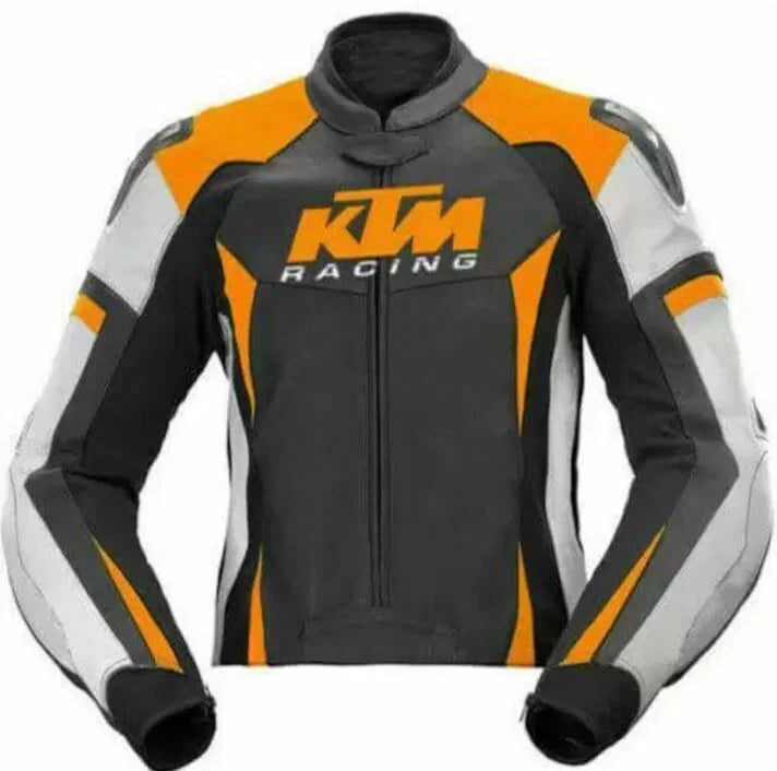 KTM Leather Motorcycle Racing Jacket – Premium Protective Gear