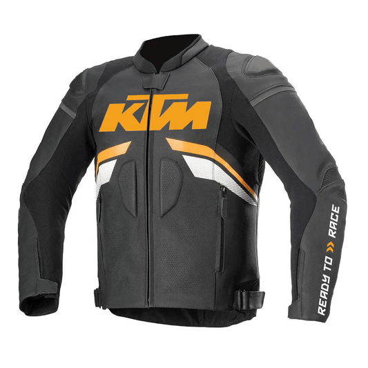 KTM Racing Motorbike Leather Jacket