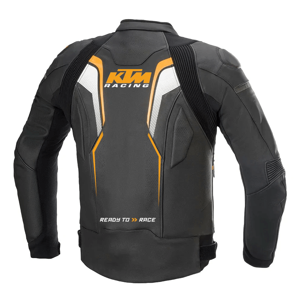 KTM Racing Motorbike Leather Jacket