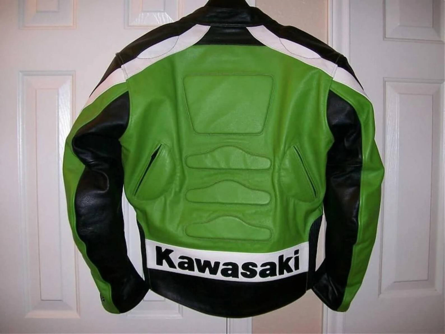 Kawasaki Green Motorbike Racing Leather Jacket