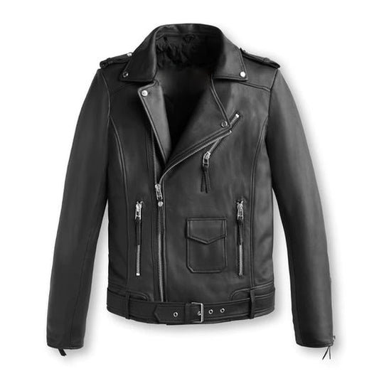 Buy Mens RidingJackets MotoFashion Classic Biker Leather Jacket