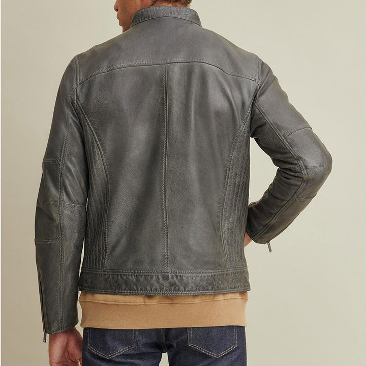 Purchase Best 100%High Quality Greensih Motorbike Leather Moto Jacket