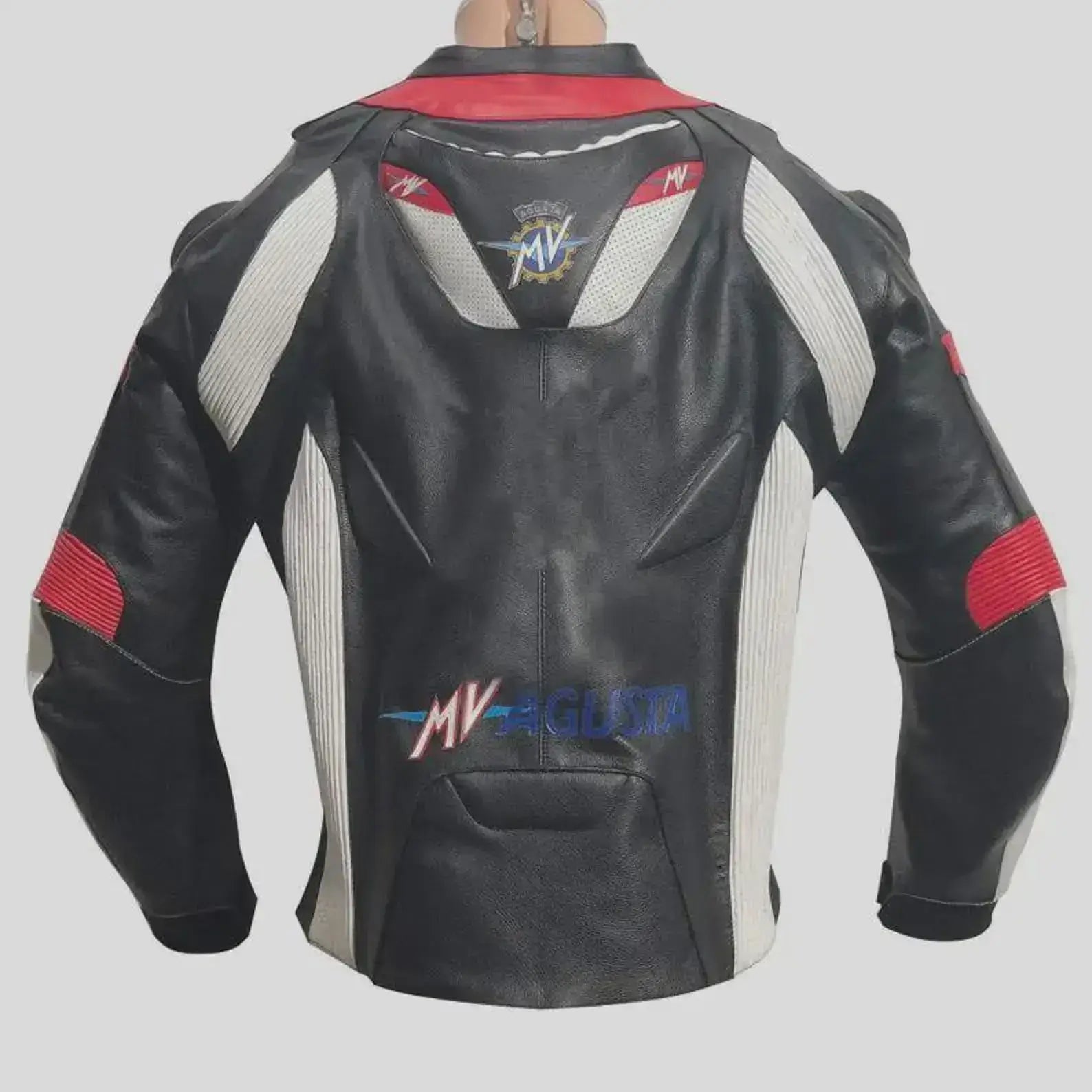 MV Agusta Racing Black Leather Jacket