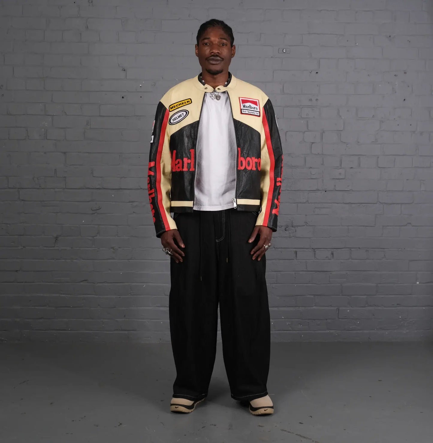 Marlboro Man Racing Streetwear Leather Jacket