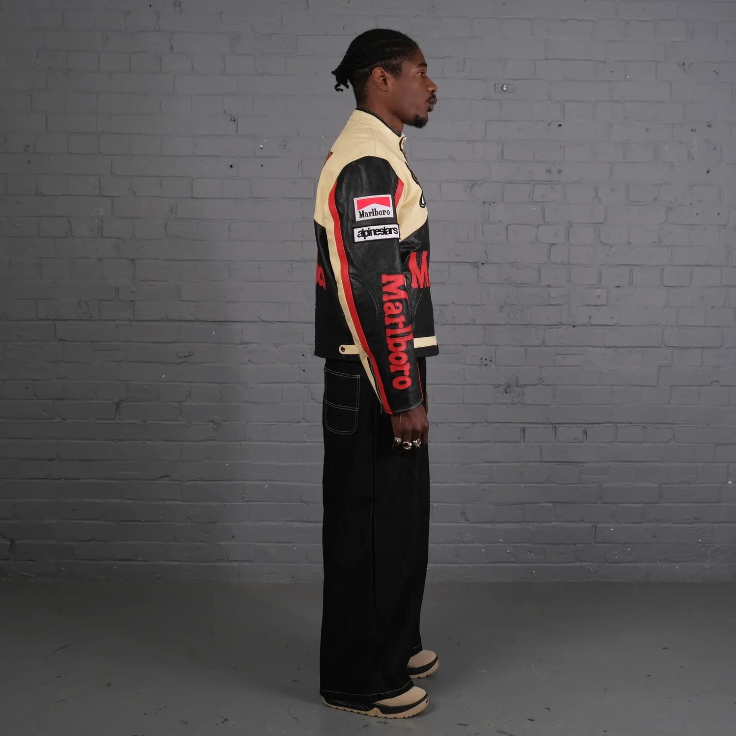 Marlboro Man Racing Streetwear Leather Jacket