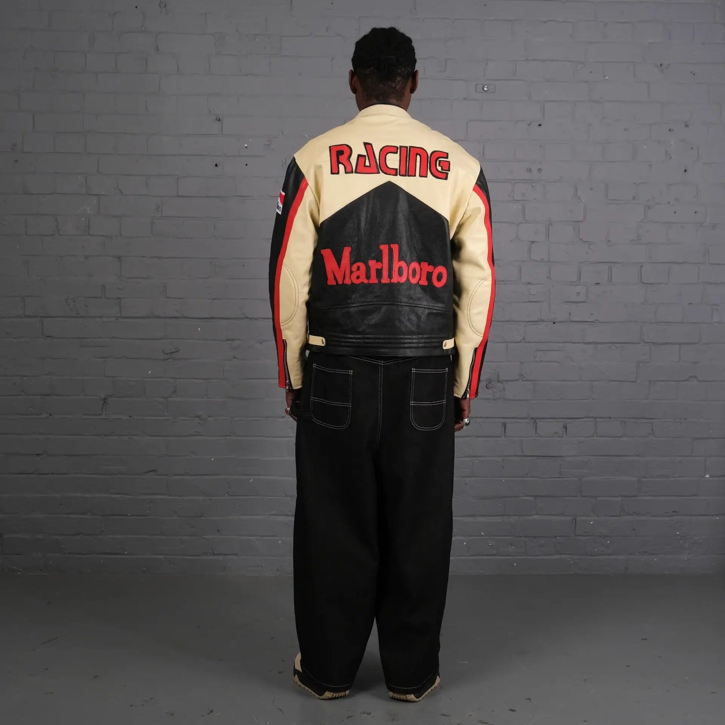 Marlboro Man Racing Streetwear Leather Jacket