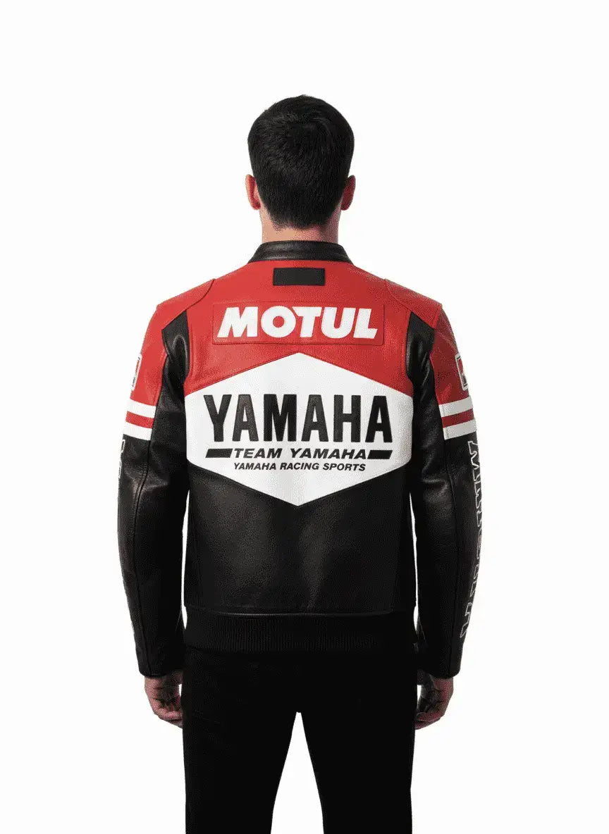 Marlboro Racer Motorcycle Leather Biker Jacket
