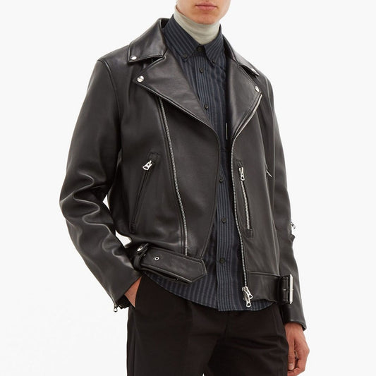 Men Black Leather Jacket