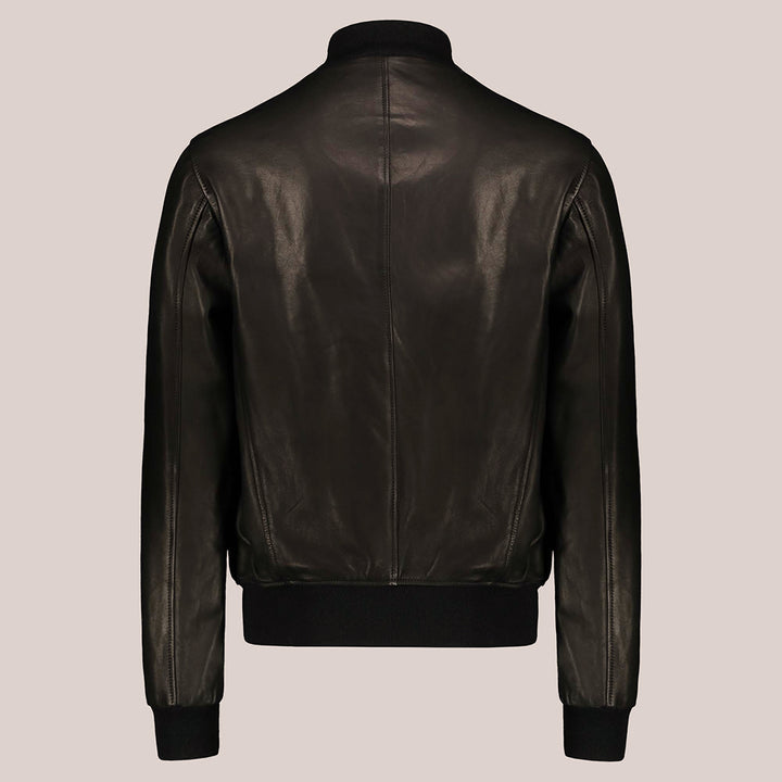 Buy Best fashion Men Vintage Black A-1 Flight Lambskin Leather Bomber Jacket