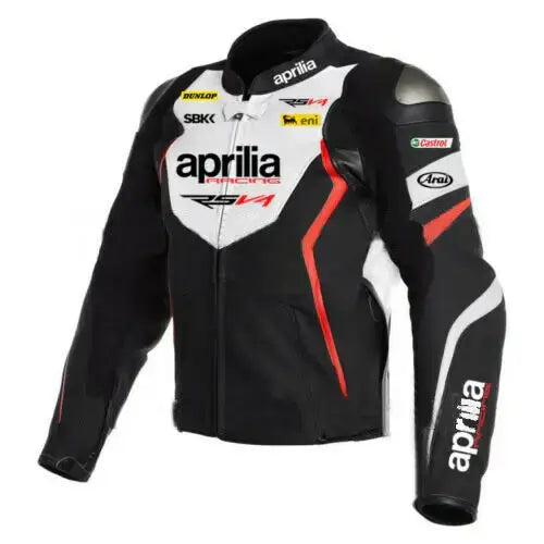 Men’s Aprilia Racing Leather Bike Jacket