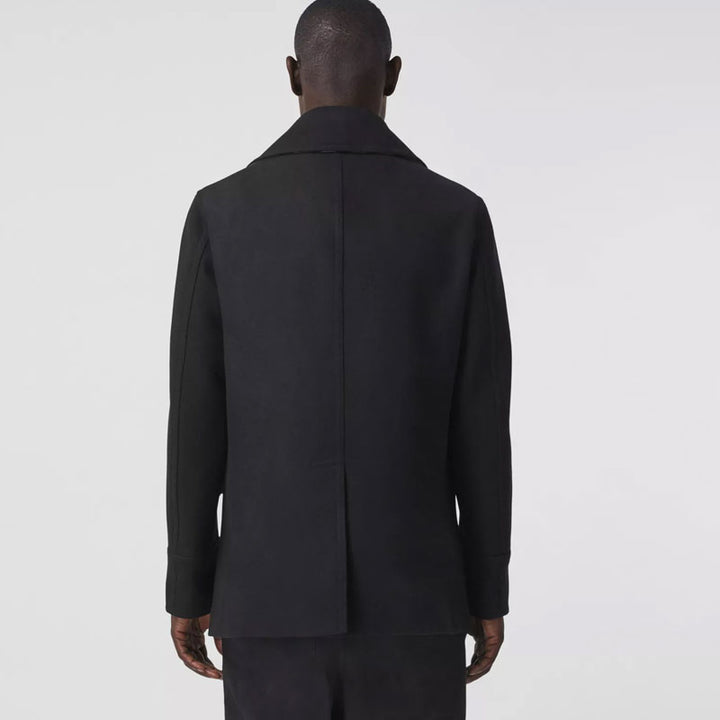 Men's Black Fleece Peacoat