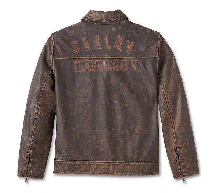 Men’s Gas & Oil Leather Jacket – Rugged Heritage