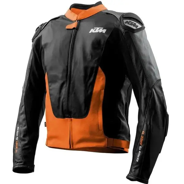 Men’s KTM RSX Leather Racing Jacket – Premium Protection & Style