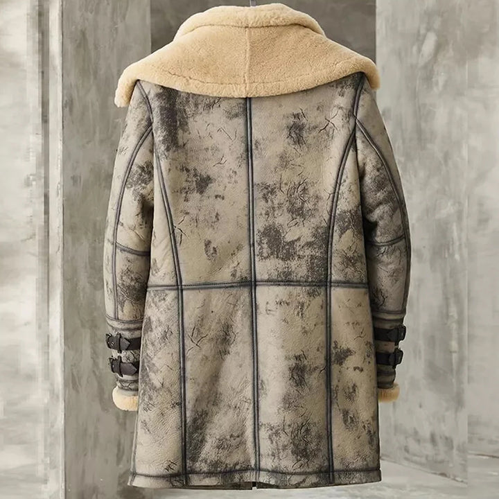 mens shearling sheepskin coat​