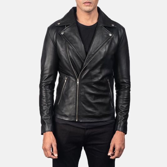 Buy Best Classic Looking Fashion Noah Black Leather Biker Jacket