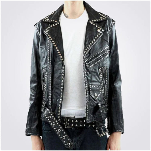 Classic Men's Black Leather Jacket for Style