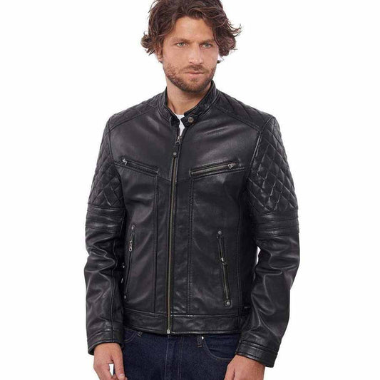 Men's Black Leather Jacket