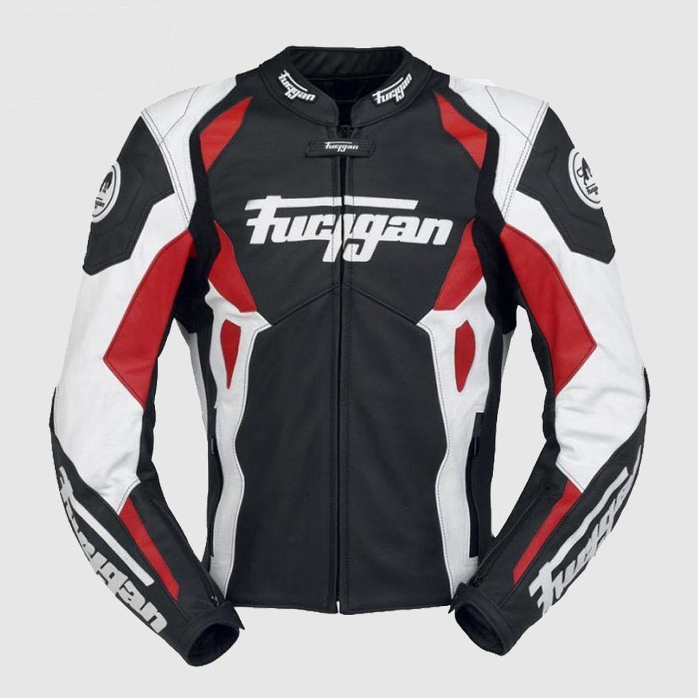 Men’s Furygan Spyder 2015 Red Black Motorbike Racing Leather Jacket