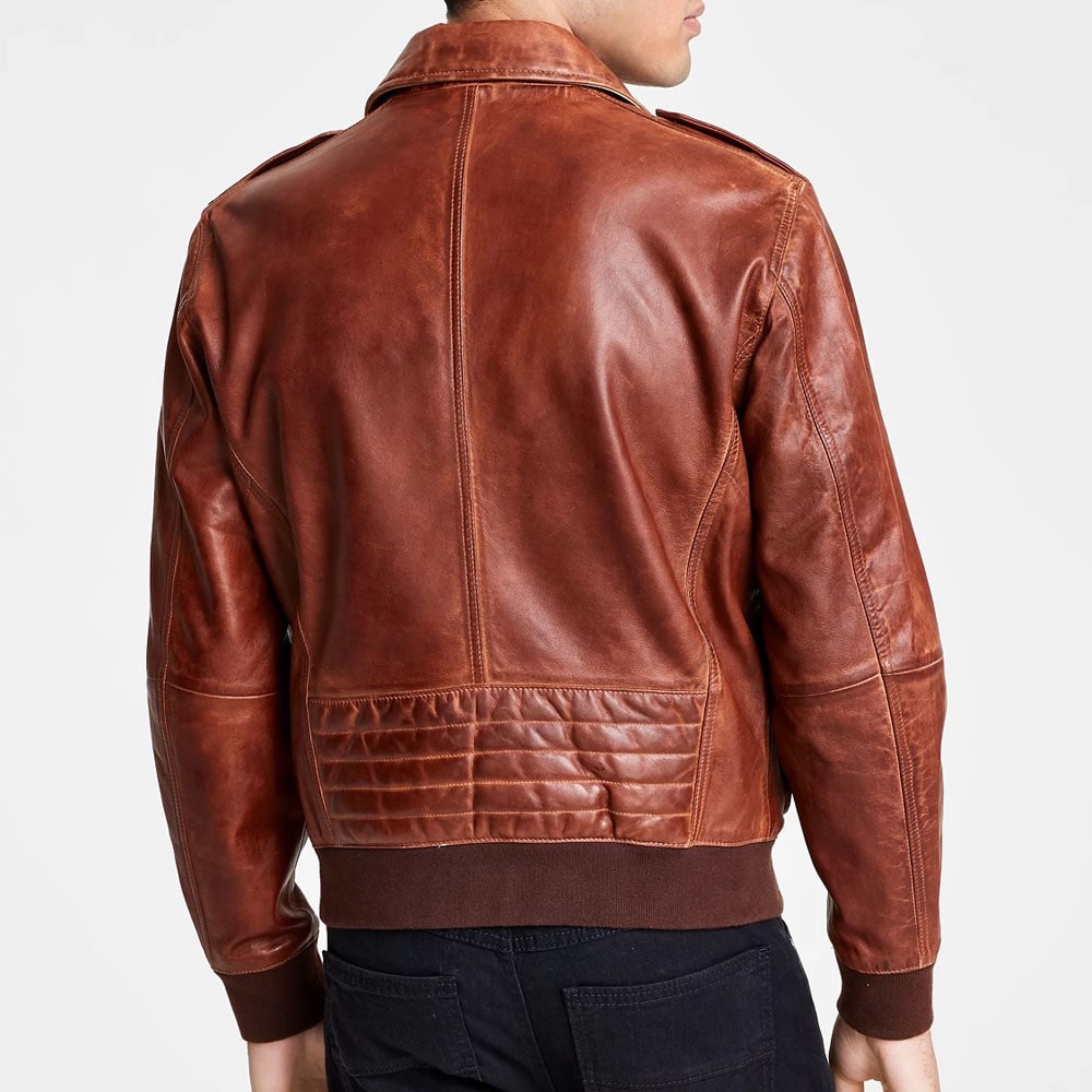 Men Aviator Leather Jacket