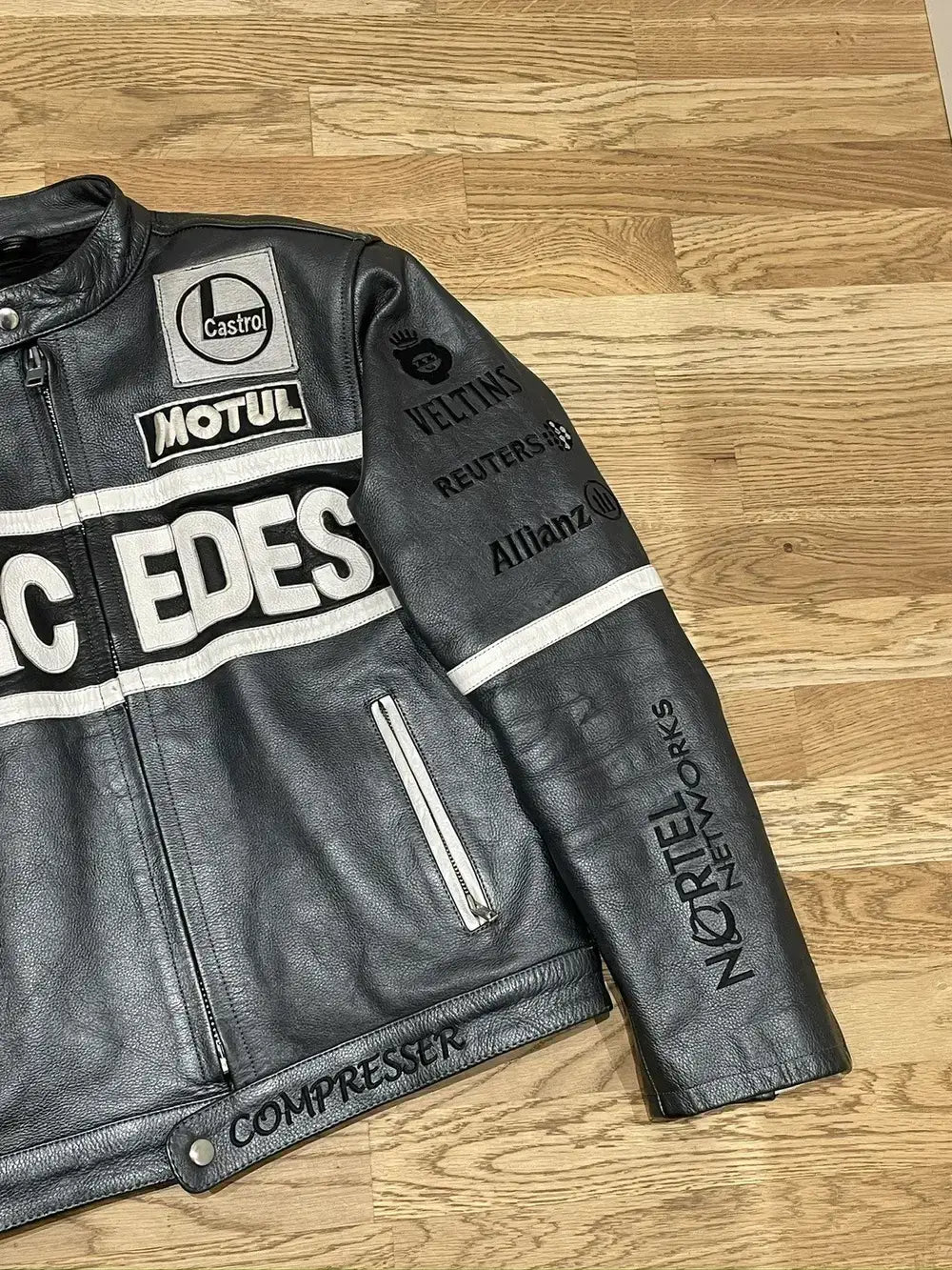 Mercedes F1 Race Leather Outerwear Jacket