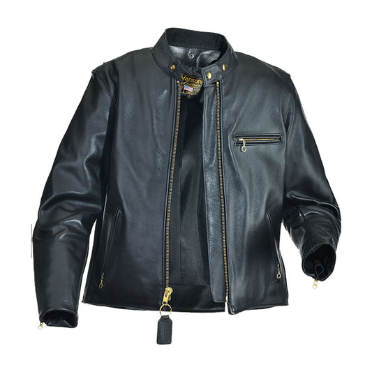 Classic Traditional Leather Motorcycle Jacket