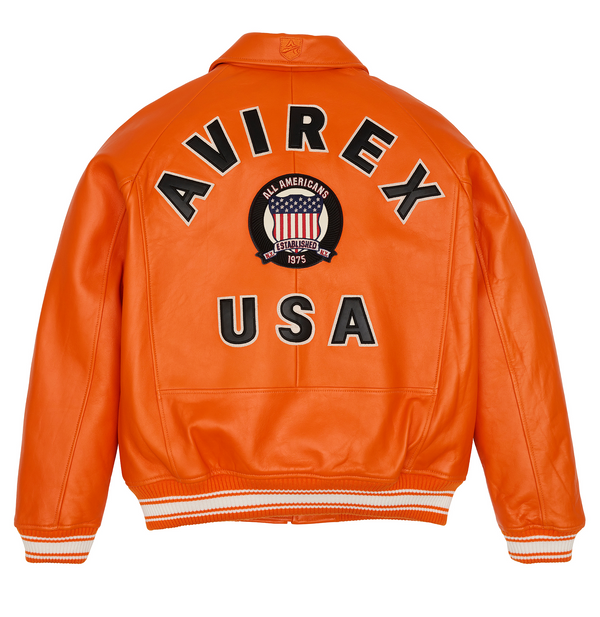 Purchase Best Style Avirex Icon Leather Bomber Jacket For Sale