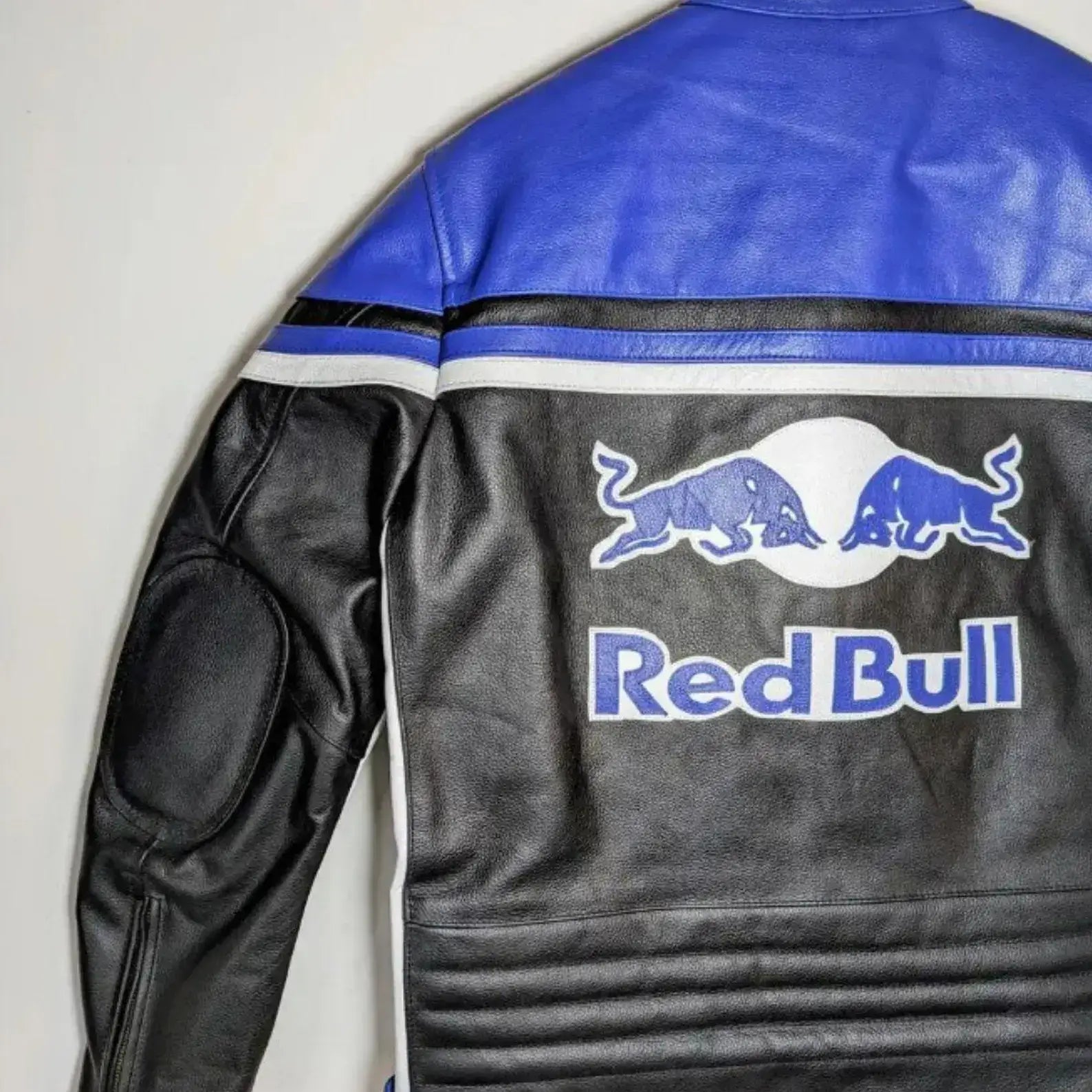 Red Bull Black & Blue Bull Racing Leather Motorcycle Jacket