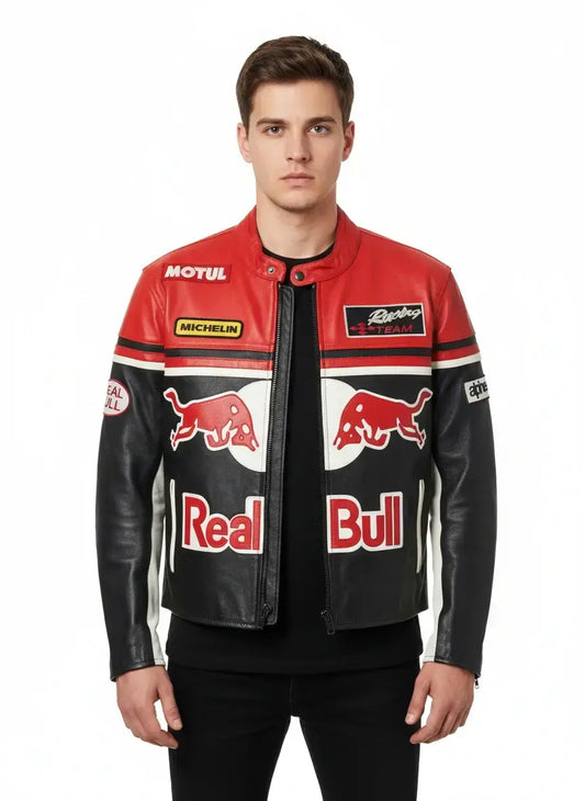 RedBull F1 Leather Jacket – Premium leather biker Racing Jacket